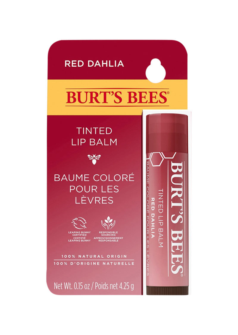 Burts Bees Lip Balm Tinted Red Dahlia 4.25g