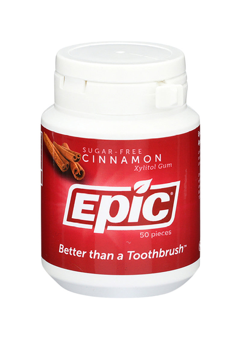 Epic Gum Xylitol Cinnamon 50 Piece Tub