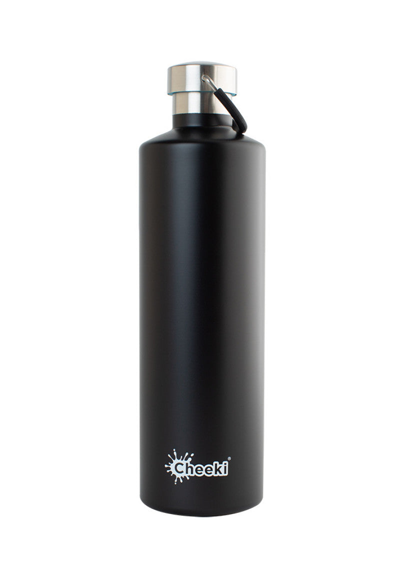 Cheeki Insulated Bottle Classic Matte Black (Large) 1L