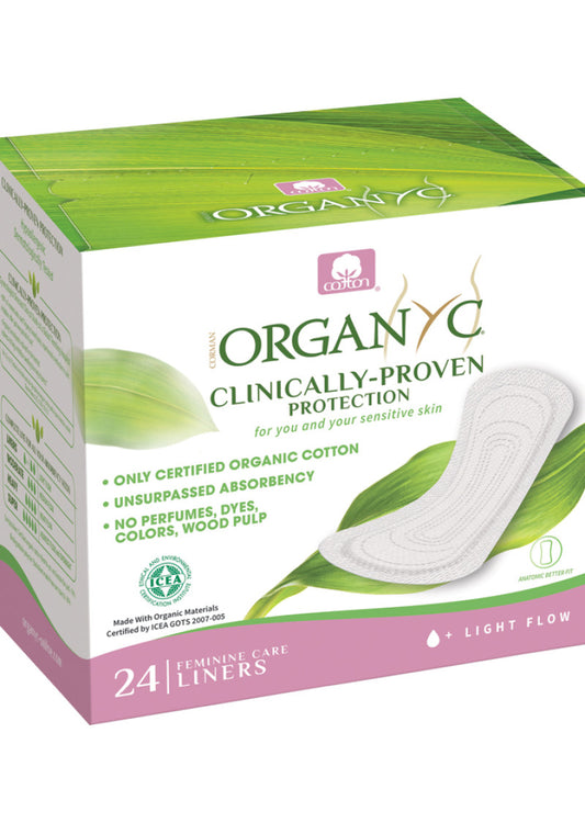 Organyc Org Liners (Folded) Light Flow x 24 Pack