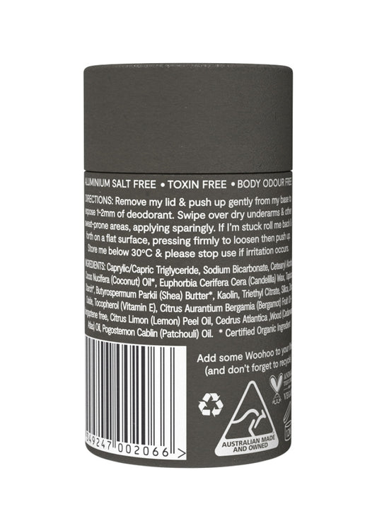 Woohoo Deodorant and Anti Chafe Stick Tux (Ext Strength) 60g