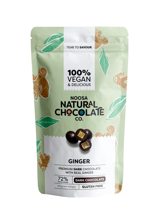 Noosa Natural Dark Chocolate Ginger 100g