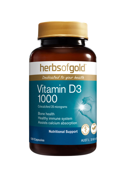 Herbs of Gold Vitamin D3 1000 120c