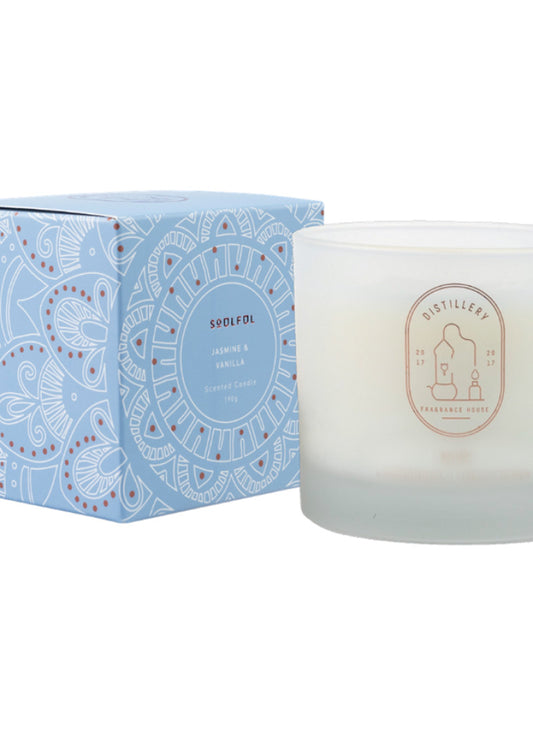 Distillery Soy candle Soulful Jasmine and Vanilla 190g