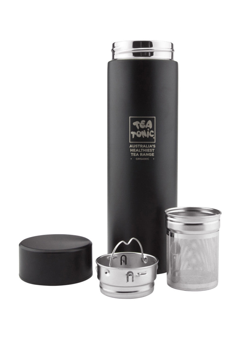 Tea Tonic Bottle Thermal Black 450ml