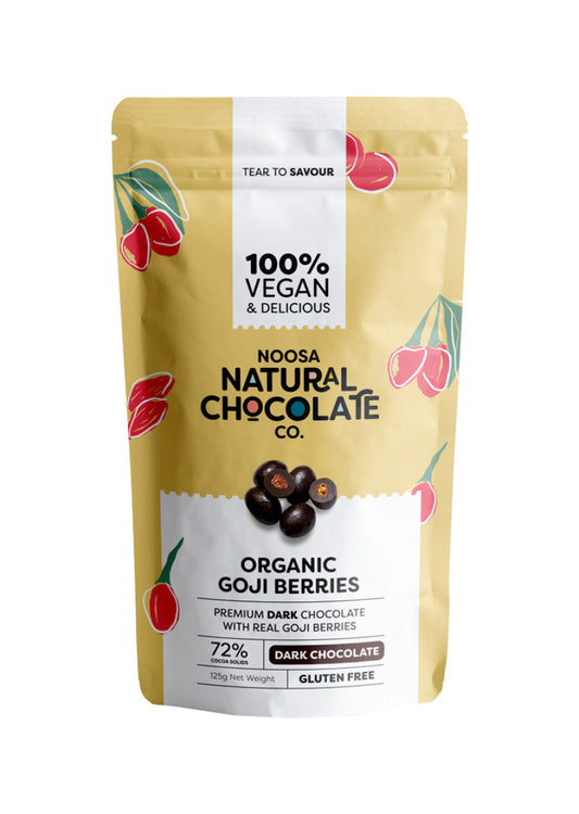 Noosa Natural Dark Chocolate Organic Goji Berries 125g