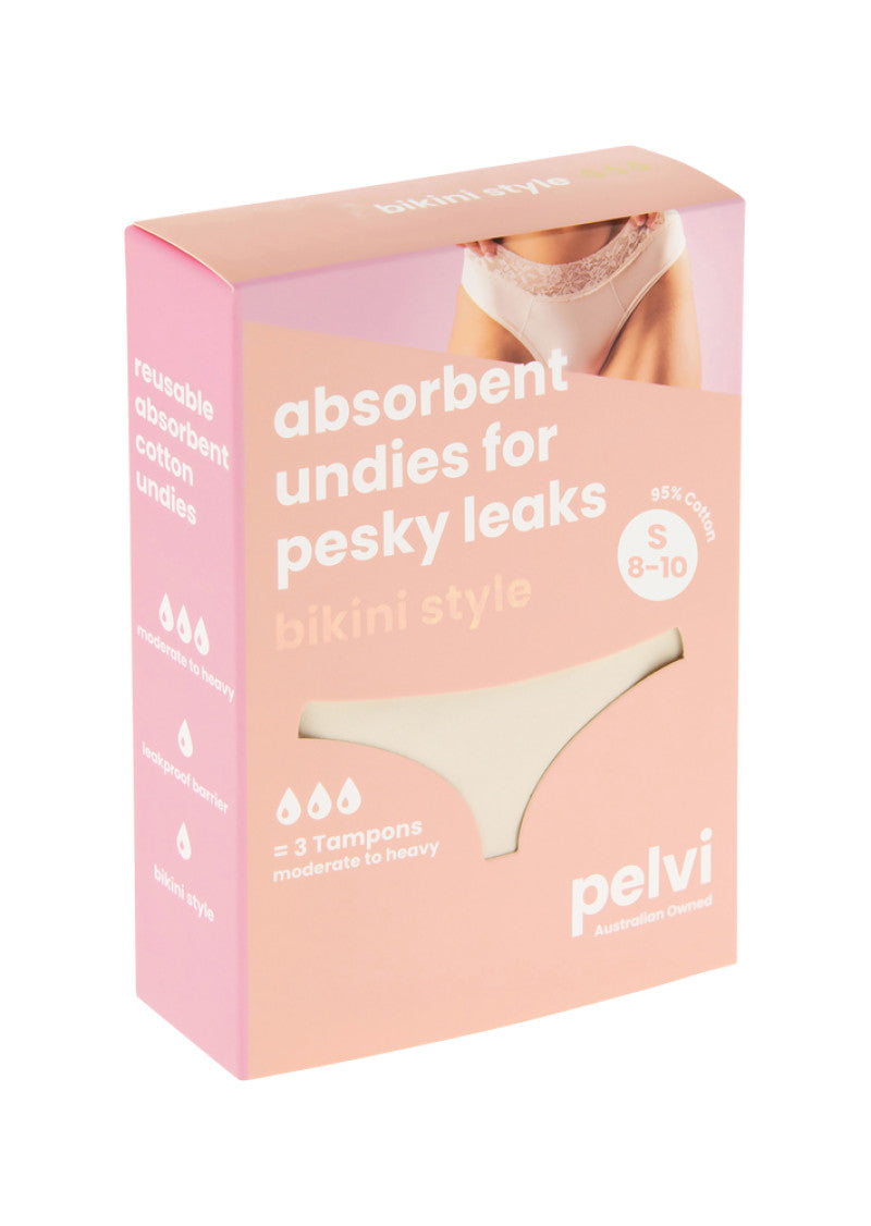 Pelvi Underwear Leakproof Bikini Beige S