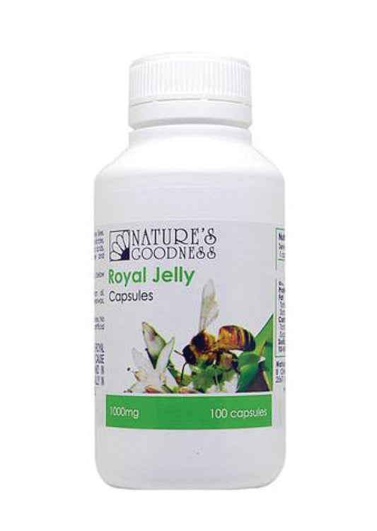 Nat Goodness Royal Jelly Capsules 1000mg 100c