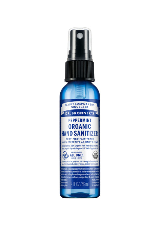 Dr. Bronner's Organic Hand Sanitizer Peppermint 59ml