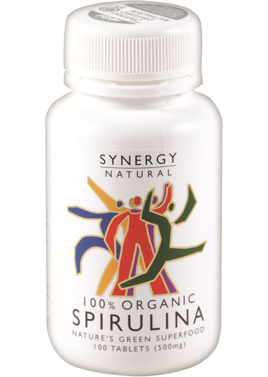 Synergy Natural Organic Spirulina 500mg 100t