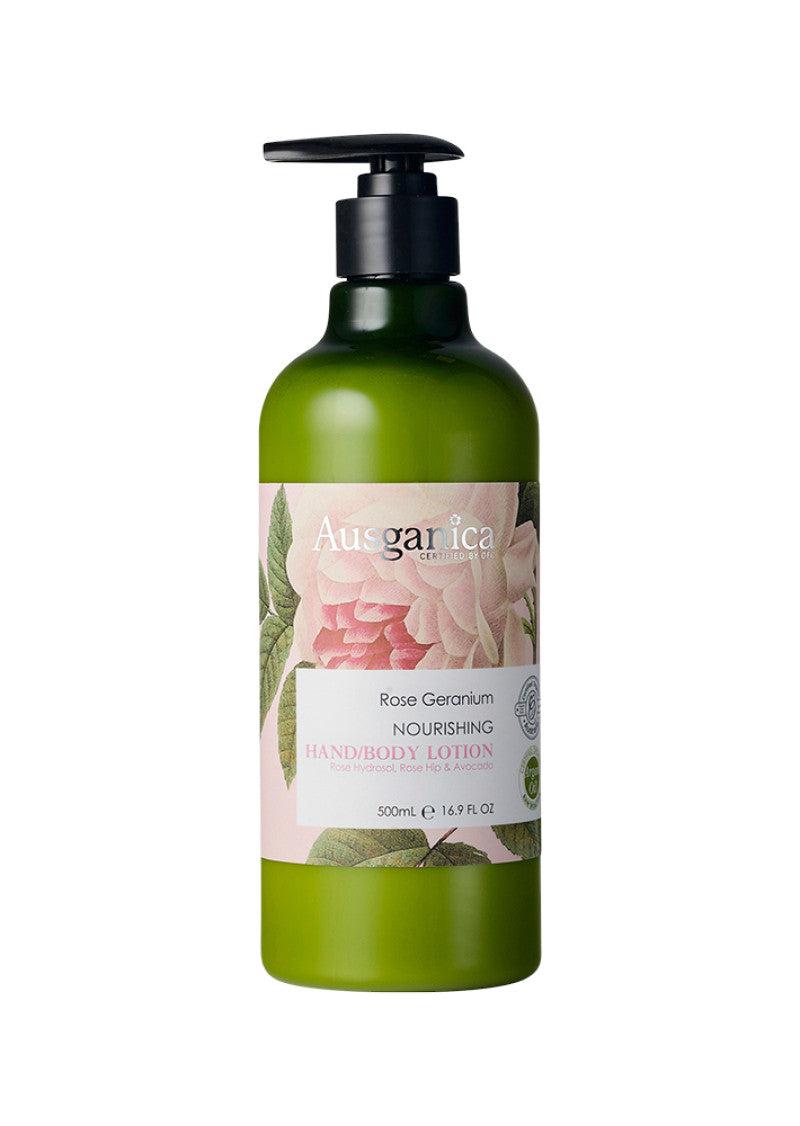 Ausganica Org Hand Body Lotion Rose Geranium 500ml