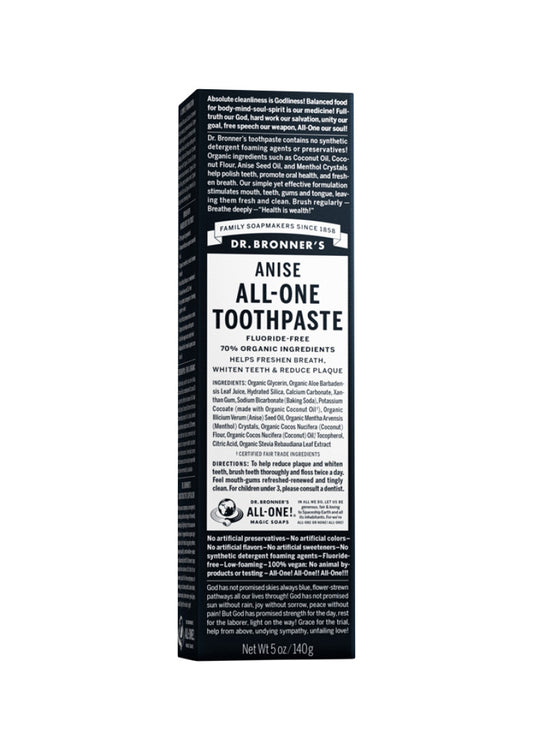 Dr. Bronner's Toothpaste (All One) Anise 140g