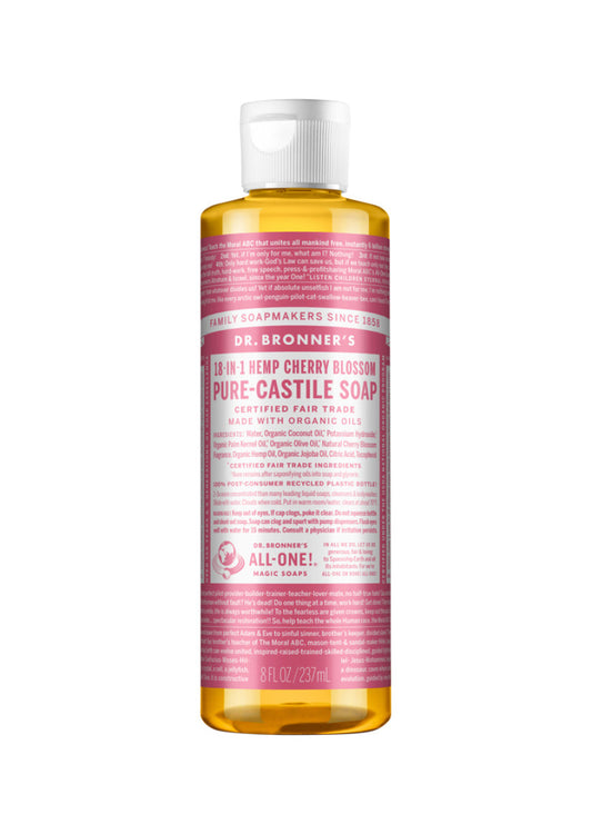 Dr. Bronners Pure Castile Soap Liq (hemp) Cherry Bloss 237ml