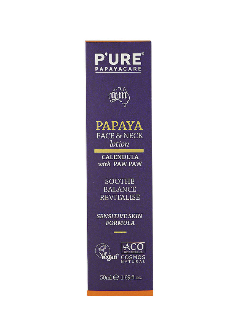 P'URE Papayacare Papaya Face and Neck Lotion 50ml