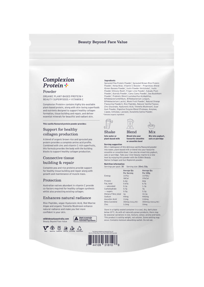 Edible Beauty Aust Complexion Protein Plus 250g