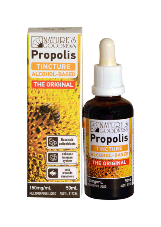 NAT GOODNESS PROPOLIS TINCTURE 150MG PER ML 50ML