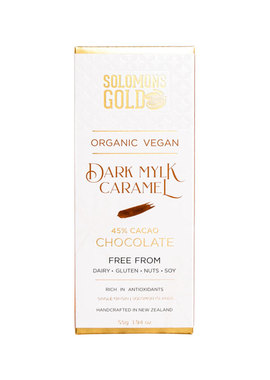 Solomons Gold Org Choc Dark Mylk Caramel 55g