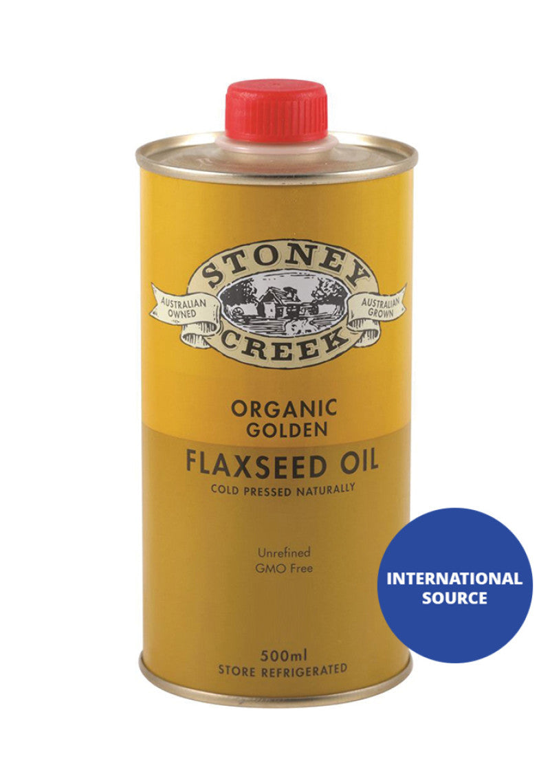 Stoney Creek Organic Flaxseed Oil Golden 500ml