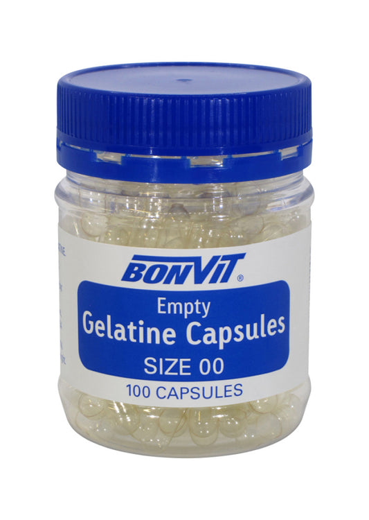 Bonvit Empty Gelatine Capsules Oo Size 100 Capsules