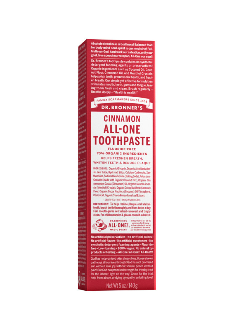 Dr. Bronner's Toothpaste (All One) Cinnamon 140g