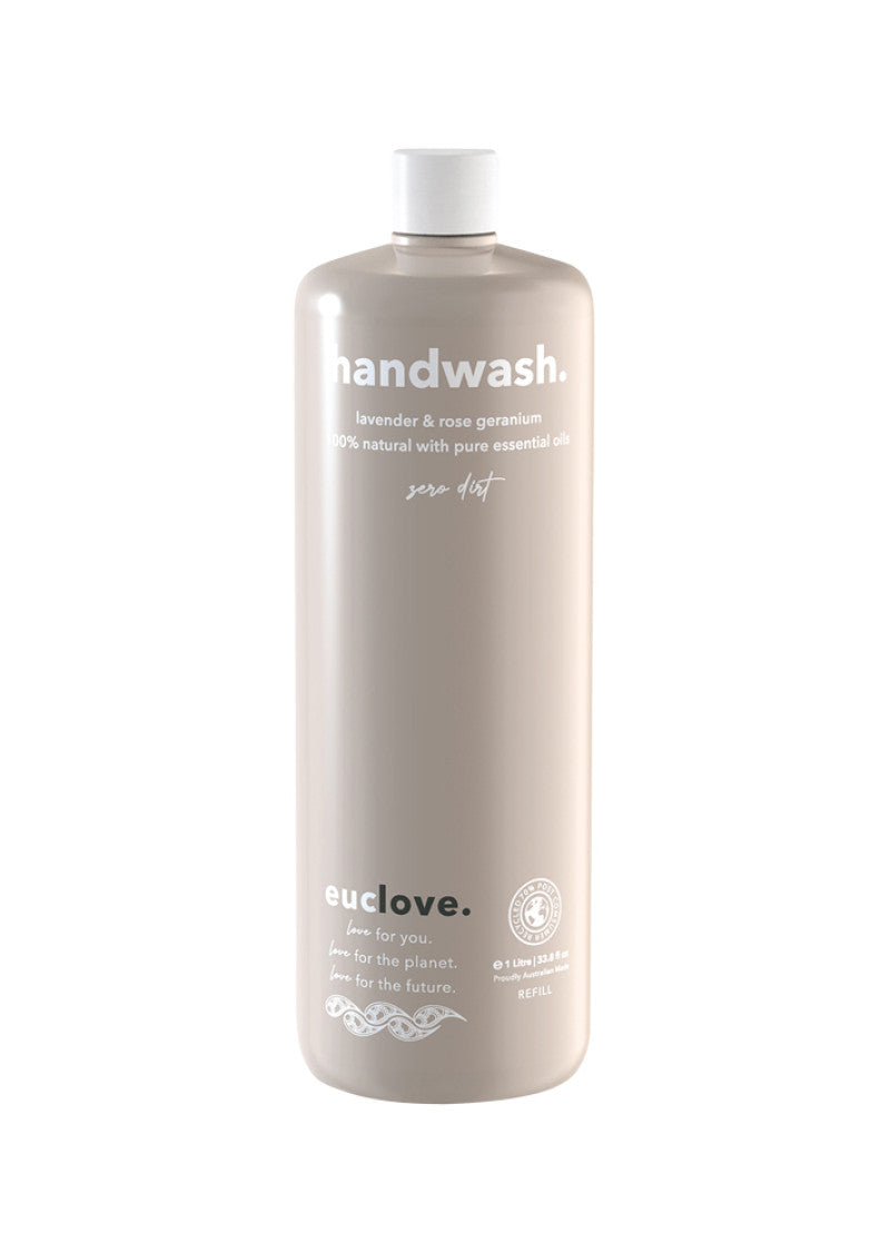 Euclove Hand Wash Lavender and Rose Geranium 1L