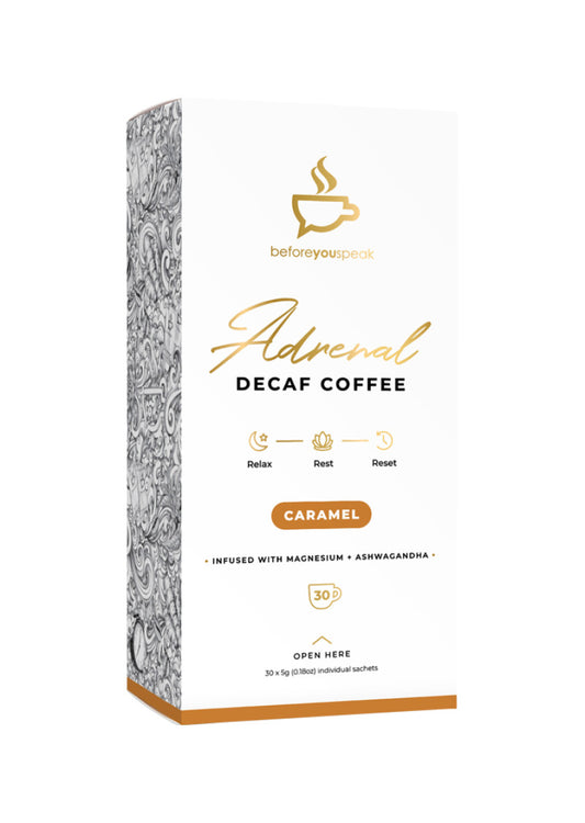 Before You Speak Coffee Decaf Adrenal Caramel 5g x 30 Pack