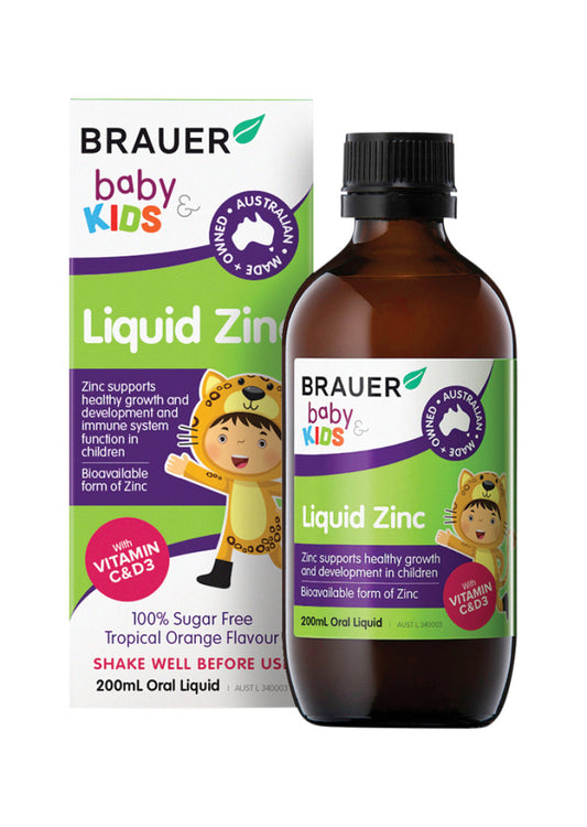 Brauer Baby Kids Liquid Zinc 200ml