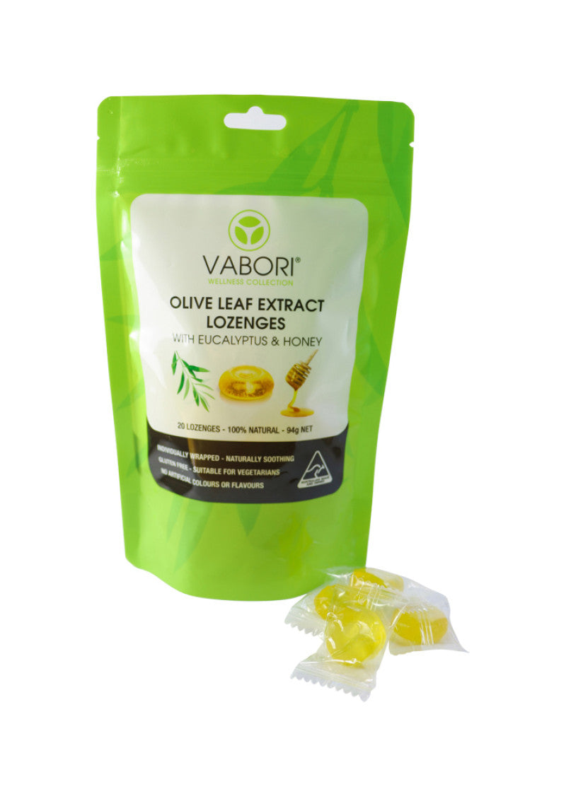 Vabori Olive Leaf Extract Lozenges w Man Hon x 20 Loz