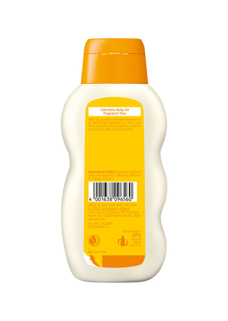 Weleda Baby Org Baby Oil Calendula Fragrance Free 200ml