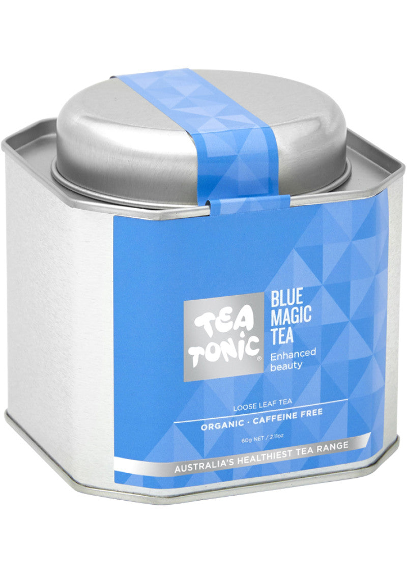 Tea Tonic Organic Blue Magic Tea Caddy Tin 60g