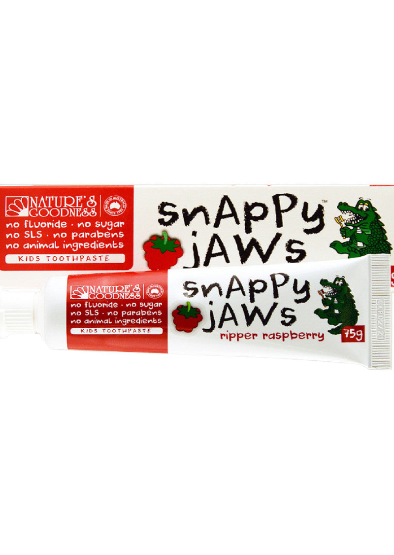 Nat Goodness Snappy Jaws Toothpaste Ripper Raspberry 75g