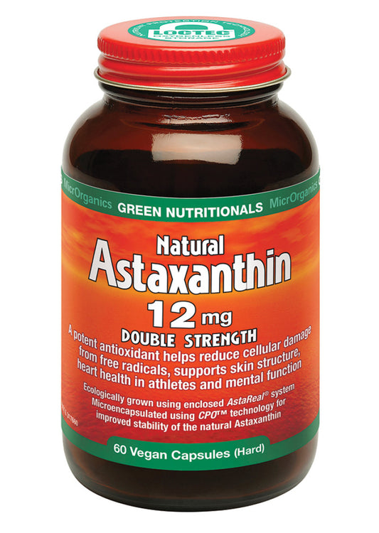 Green Nutritionals Natural Astaxanthin 12mg 60vc