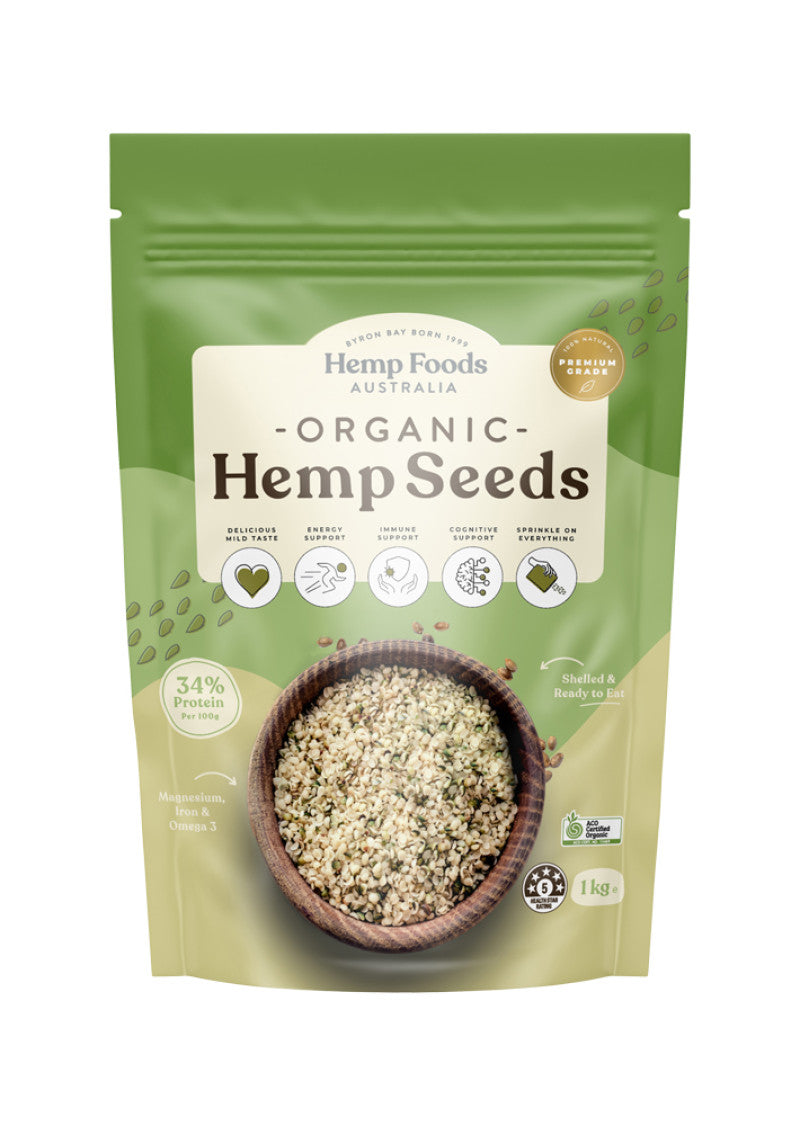 Hemp Foods Aust Organic Hemp Seeds (Hulled) 1kg