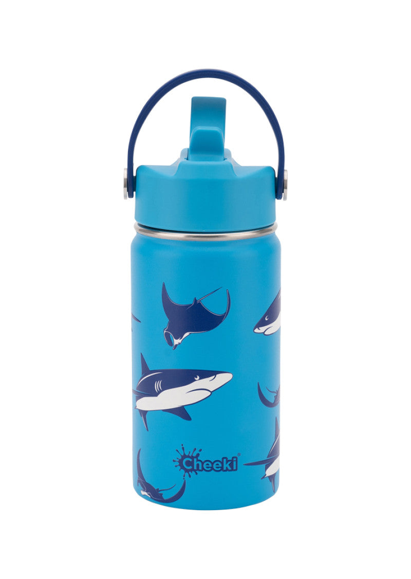 Cheeki Insulated Bottle Kids Sharks 400ml