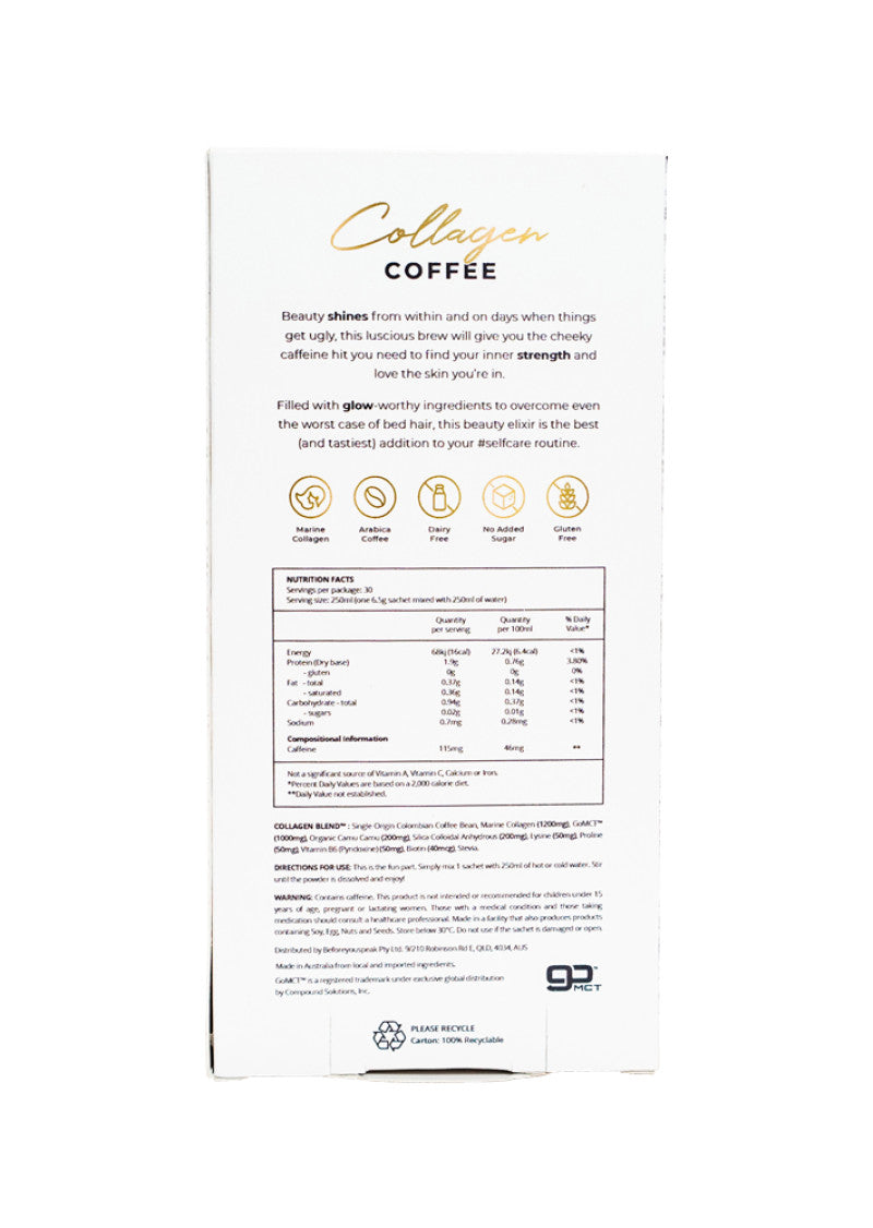 Before You Speak Coffee Collagen Original 6.5g x 30 Pack