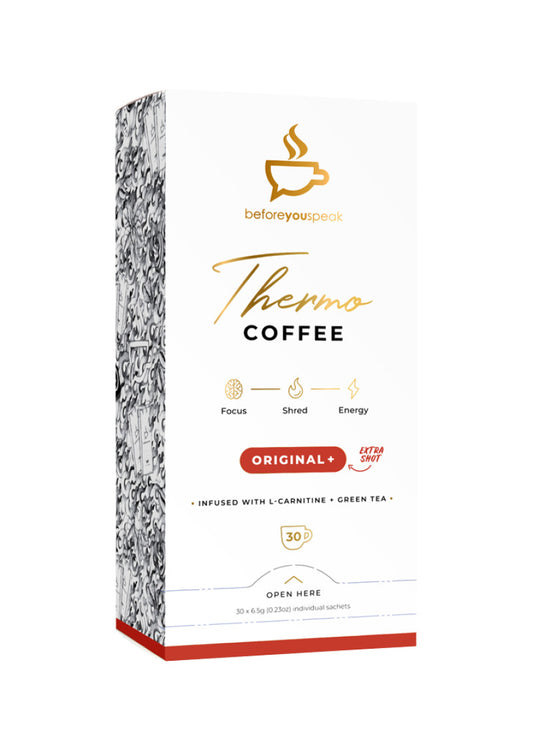 Before You Speak Coffee Thermo Orig Plus Extra Shot 6.5g x 30 Pack