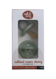 Cub Bear Co Rubber Dummy Round Small Green Twin