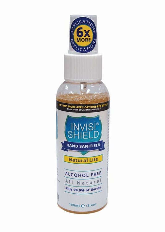 Invisi Shield Hand Sanitiser Alcohol Free All Natural Spray 100ml