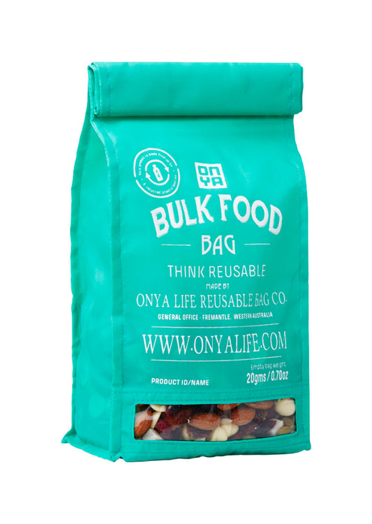 Onya Reusable Bulk Food Bag Aqua (Medium)