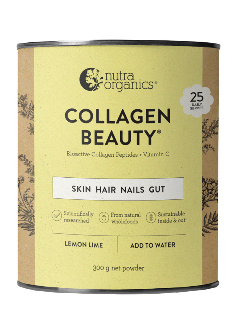 Nutra Organics Collagen Beauty Lemon Lime 300g