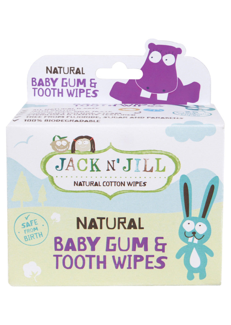 Jack N' Jill Baby Gum and Tooth Wipes x 25 Pack