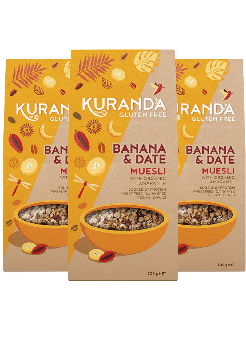 Kuranda Gluten Free Muesli Banana And Date 3kg