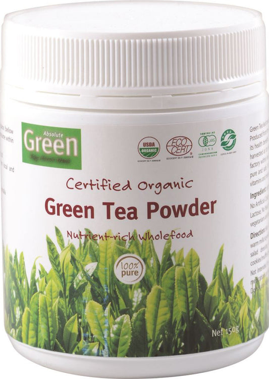 Absolute Green Org Green Tea Powder 150g