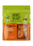 Natures Delight Organic Apricots Dried 250g