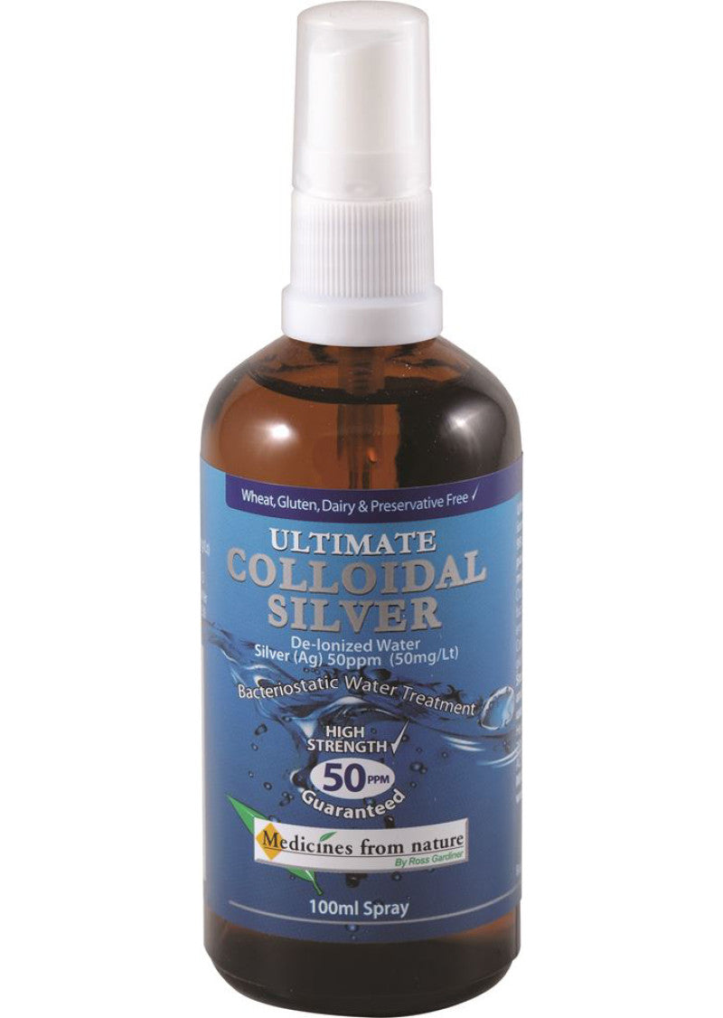 Medicines From Nature Ultim Colloid Silver 50ppm Spr 100ml