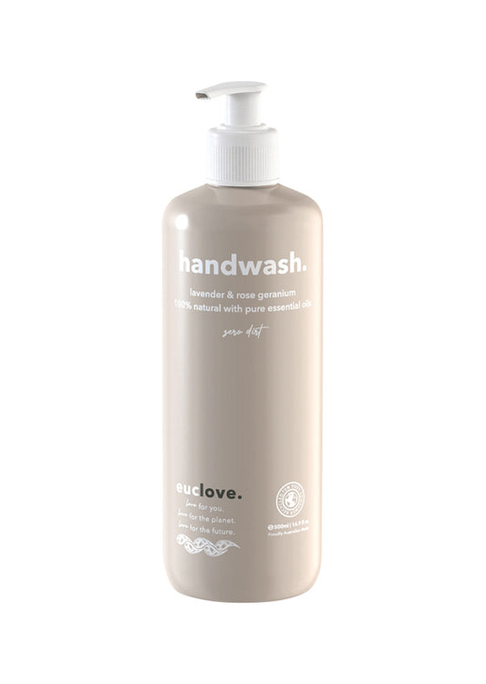 Euclove Hand Wash Lavender and Rose Geranium Pump 500ml