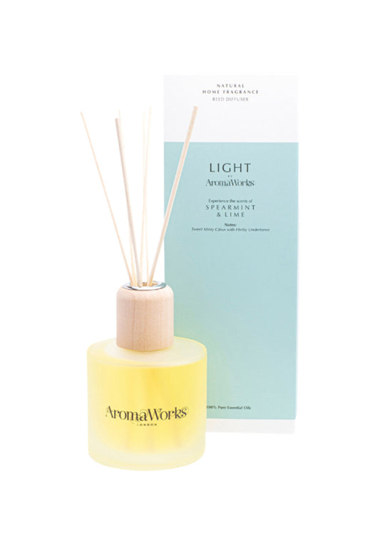 AromaWorks Light Reed Diffuser Spearmint and Lime 200ml