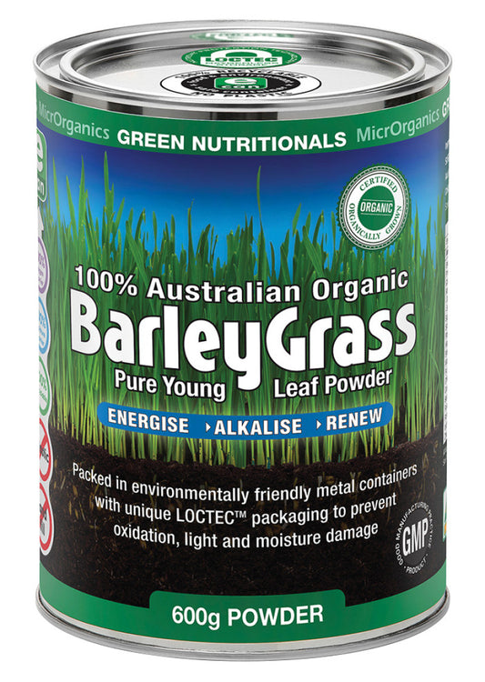 Green Nutritionals Org Aust Barleygrass Pwd 600g