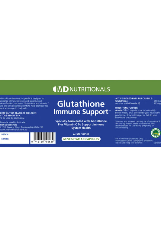 MD Nutritionals Glutathione Immune Support 60vc