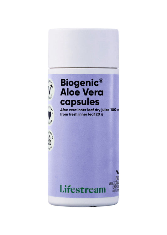 Lifestream Aloe Vera Biogenic Capsules 60vc